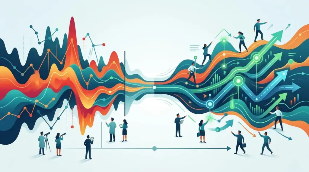 When to Wait and When to Act After Search Turbulence